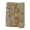 Solid color simple hand-held eco-friendly shopping bag with silk cloth, foldable storage bag Item Picture
